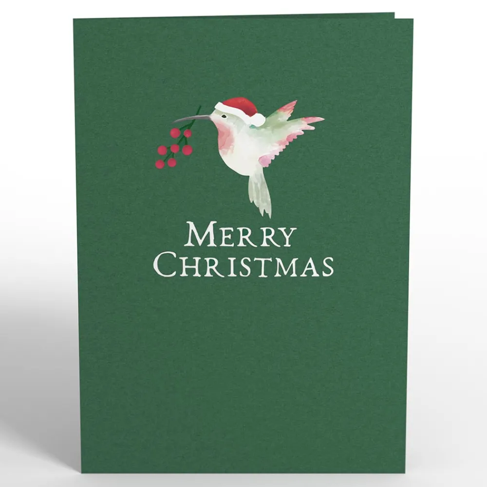 Lovepop Christmas 12/25|Christmas Hummingbirds Pop-Up Card