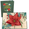 Lovepop Greeting Cards|Christmas 12/25|Christmas Poinsettia Bloom Pop-Up Card