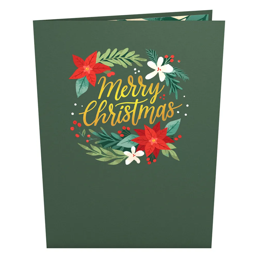 Lovepop Greeting Cards|Christmas 12/25|Christmas Poinsettia Bloom Pop-Up Card