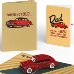 Lovepop Birthday|Dad|Classic Car Birthday Pop-Up Card and Sentiment Set for Dad
