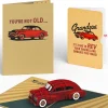 Lovepop Birthday|Classic Car Birthday Pop-Up Card and Sentiment Set for Grandpa