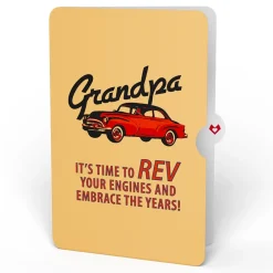 Lovepop Birthday|Classic Car Birthday Pop-Up Card and Sentiment Set for Grandpa
