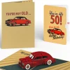 Lovepop Birthday|Classic Car 50th Birthday Pop-Up Card and Sentiment Set