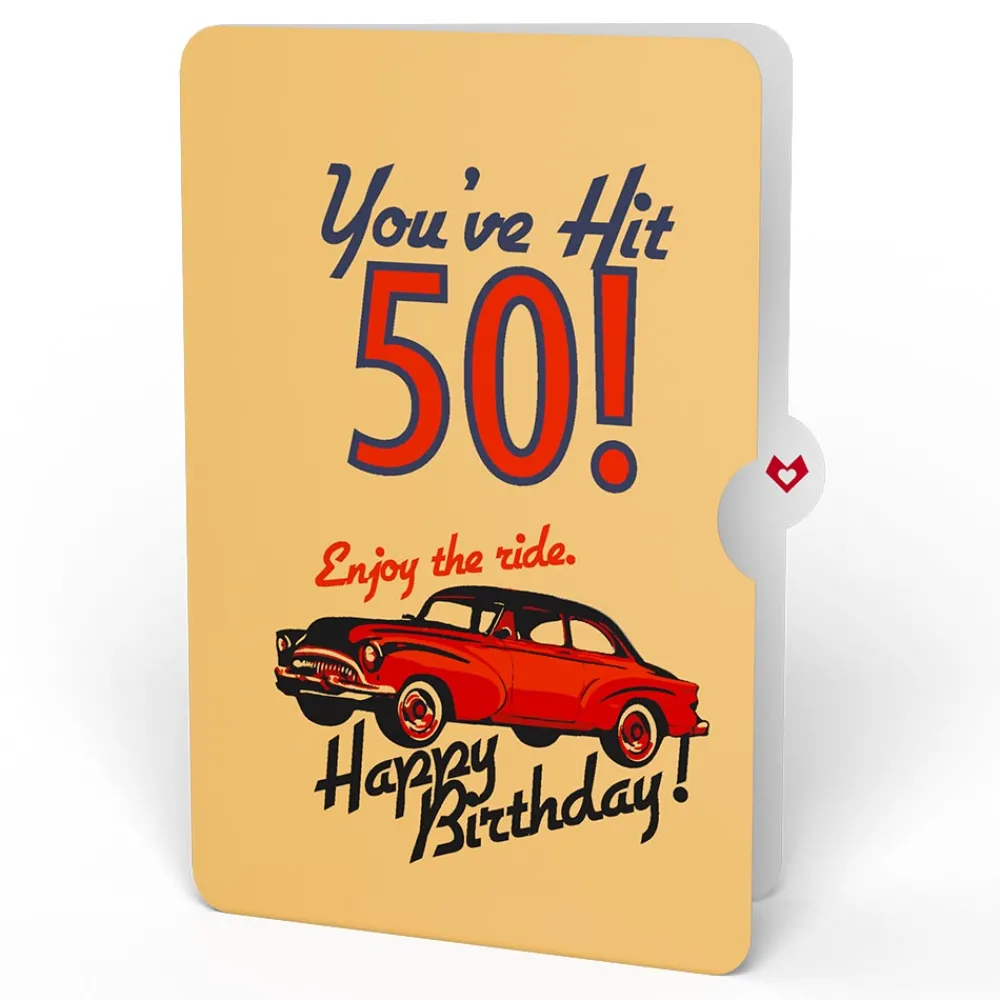 Lovepop Birthday|Classic Car 50th Birthday Pop-Up Card and Sentiment Set