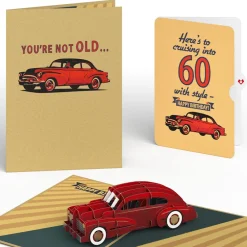 Lovepop Birthday|Classic Car 60th Birthday Pop-Up Card and Sentiment Set