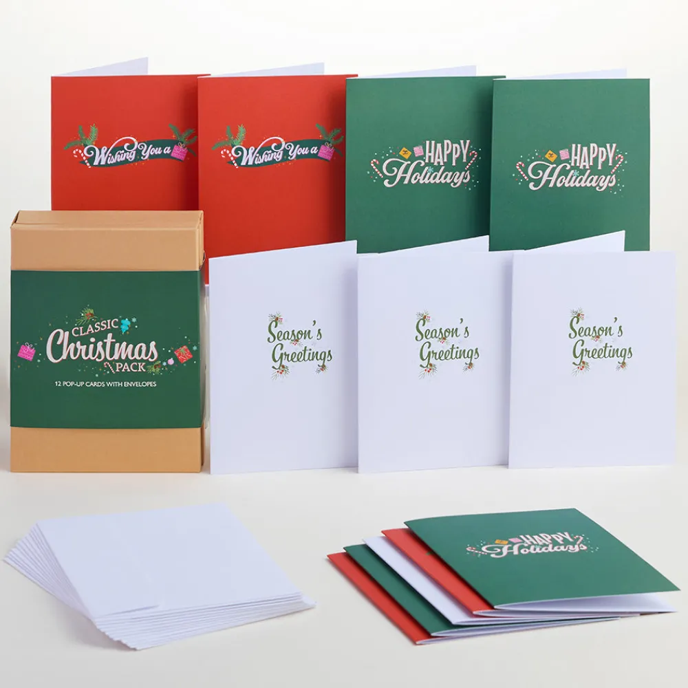 Lovepop Value Packs|Christmas 12/25|Classic Christmas Box Set (Assorted 12-Pack): Paperpop® Card
