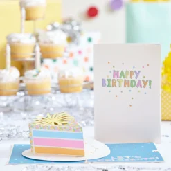 Lovepop Birthday|Kids|Confetti Birthday Cake Slice Pop-Up Card