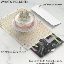 Lovepop Birthday|Confetti Cake Birthday Pop-Up Card and Sentiment Set for Any Man