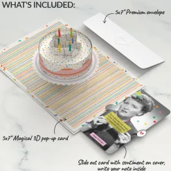 Lovepop Birthday|Confetti Cake Birthday Pop-Up Card and Aging Like a Fine Cheese Sentiment Set