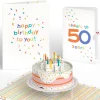 Lovepop Birthday|Confetti Cake 50th Birthday Pop-Up Card and Sentiment Set