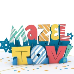 Lovepop Congratulations|Religious|Confetti Mazel Tov Pop-Up Card