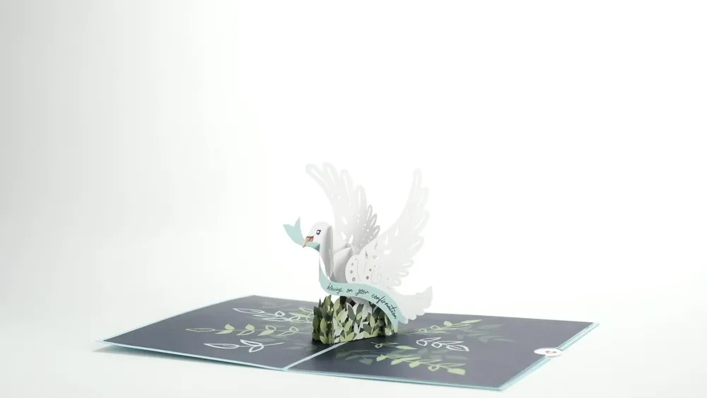 Lovepop Greeting Cards|Religious|Confirmation Dove Pop-Up Card