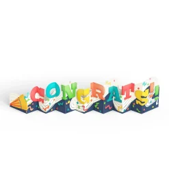 Lovepop Decor|Congratulations|Congrats Loooooong Card™ (Expands to 2 feet)