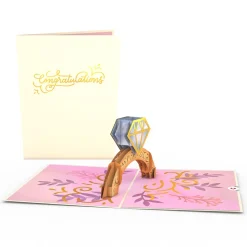 Lovepop Congratulations|Wedding|Congratulations Engagement Ring Pop-Up Card