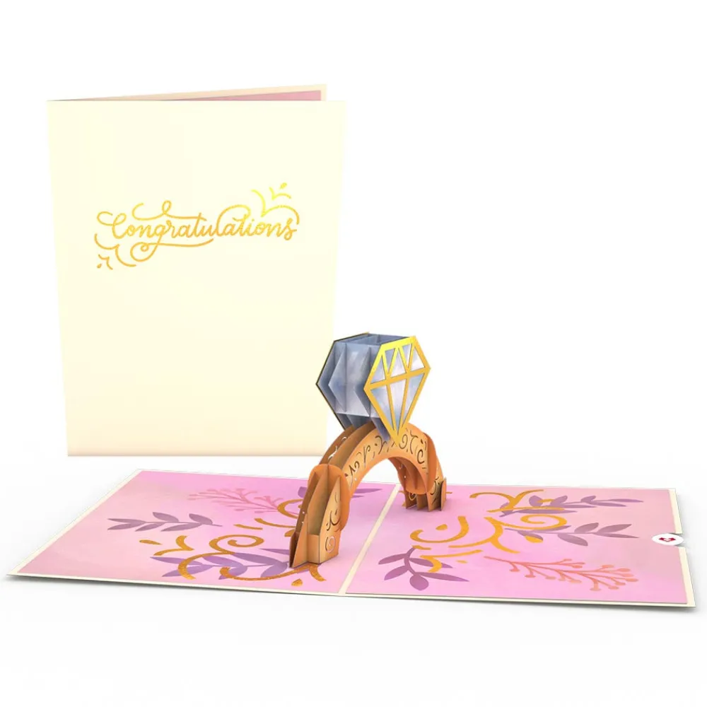 Lovepop Congratulations|Wedding|Congratulations Engagement Ring Pop-Up Card