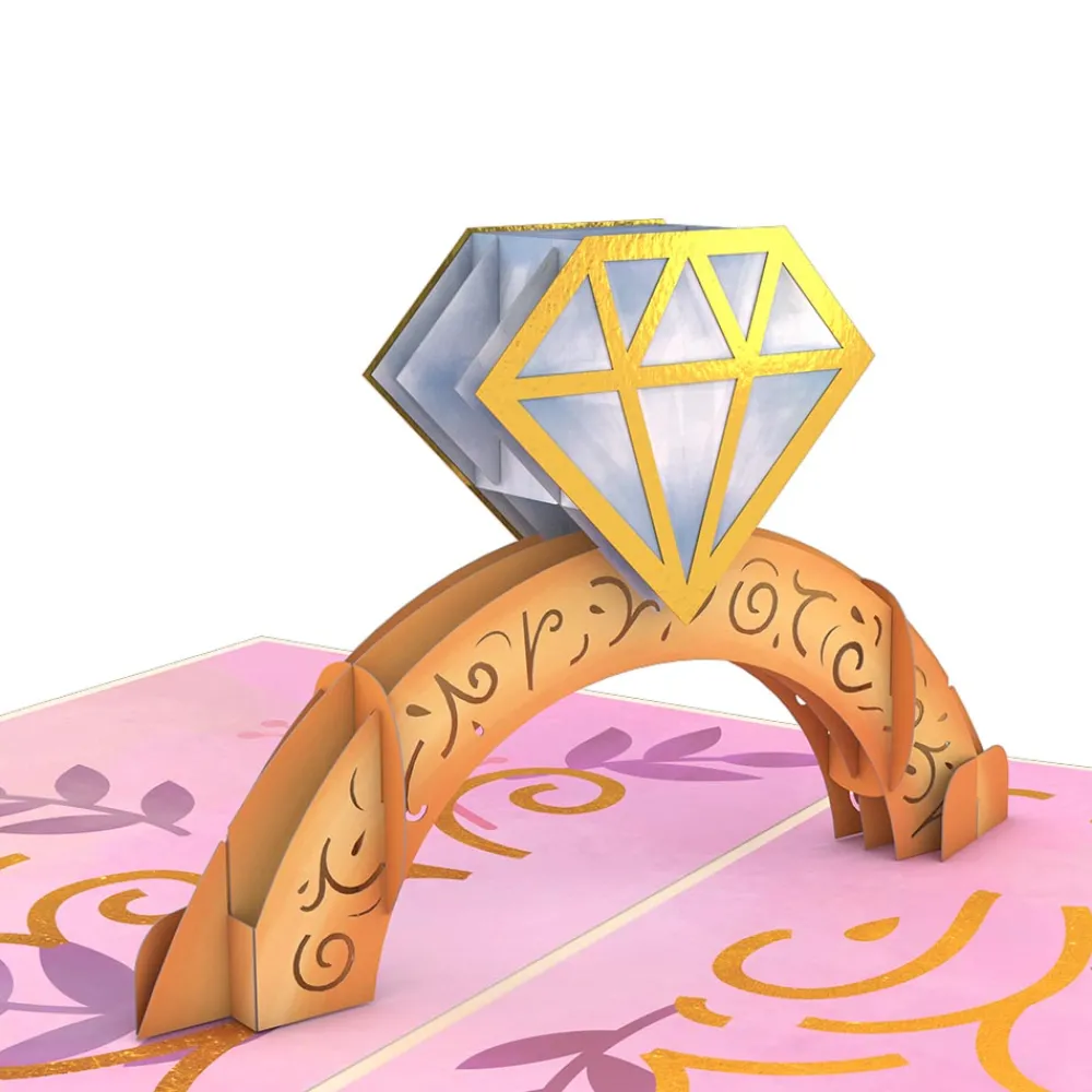 Lovepop Congratulations|Wedding|Congratulations Engagement Ring Pop-Up Card