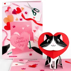 Lovepop Greeting Cards|Valentine'S Day 2/14|Crafty Cat Valentine’s Day Surprise Pop-Up Card