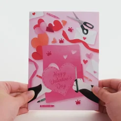 Lovepop Greeting Cards|Valentine'S Day 2/14|Crafty Cat Valentine’s Day Surprise Pop-Up Card