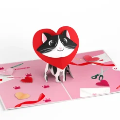 Lovepop Greeting Cards|Valentine'S Day 2/14|Crafty Cat Valentine’s Day Surprise Pop-Up Card
