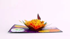 Lovepop Halloween 10/31|Día de los Muertos Marigold Pop-Up Card