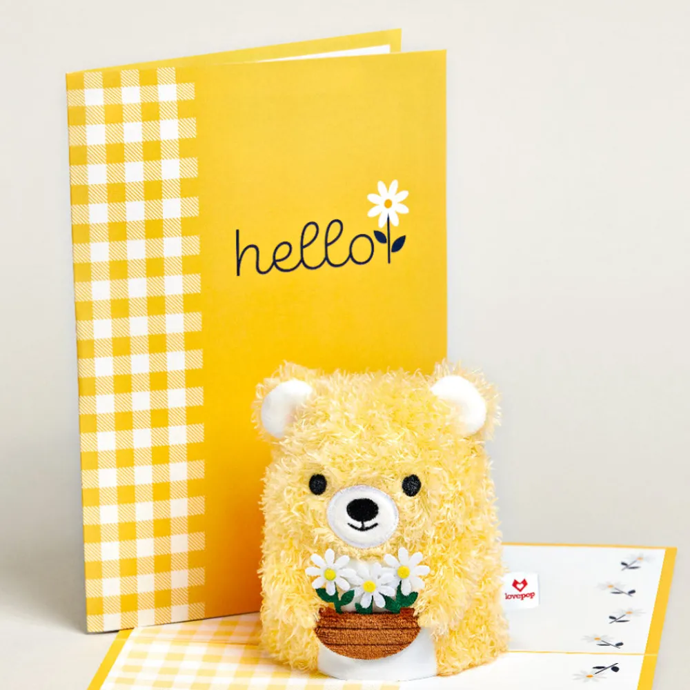 Lovepop Pop-Up Bouquets|Card & Gift Bundles|Daisy Greetings Plushpop Card and Bouquet Bundle