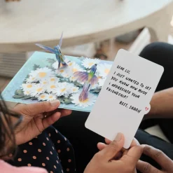 Lovepop Greeting Cards|Birthday|Daisy Patch Hummingbirds Pop-Up Card