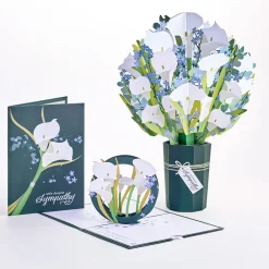 Lovepop Pop-Up Bouquets|Card & Gift Bundles|Deepest Sympathy Pop-Up Card & Bouquet Bundle
