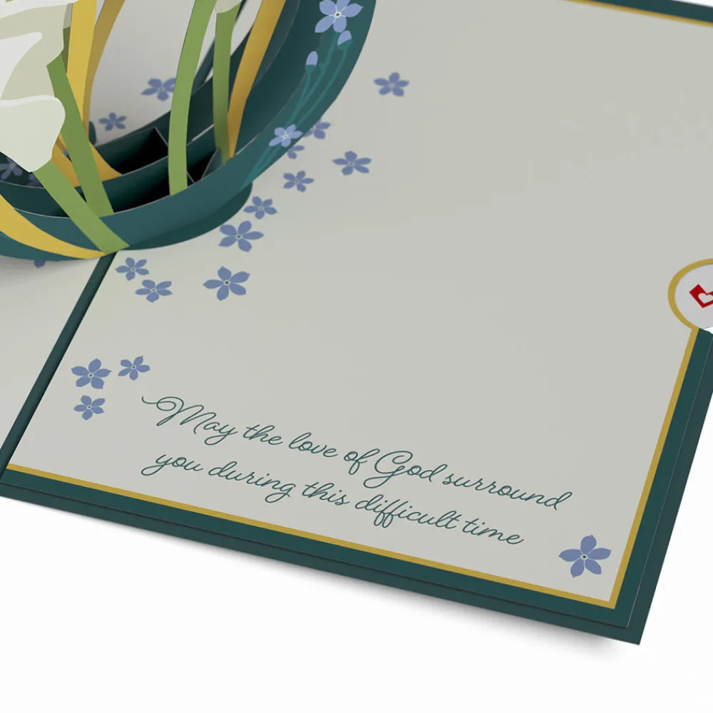 Lovepop Pop-Up Bouquets|Card & Gift Bundles|Deepest Sympathy Pop-Up Card & Bouquet Bundle