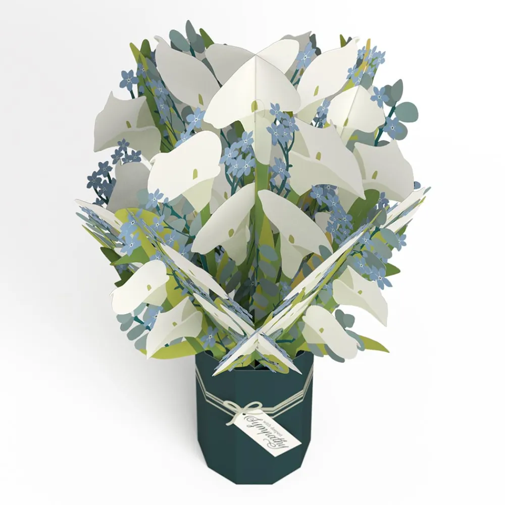 Lovepop Pop-Up Bouquets|Card & Gift Bundles|Deepest Sympathy Pop-Up Card & Bouquet Bundle