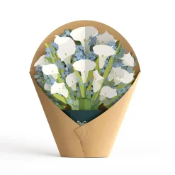 Lovepop Pop-Up Bouquets|Card & Gift Bundles|Deepest Sympathy Pop-Up Card & Bouquet Bundle