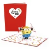 Lovepop Greeting Cards|Anniversary|Despicable Me Minions Bananas For You Pop-Up Card