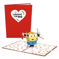 Lovepop Greeting Cards|Anniversary|Despicable Me Minions Bananas For You Pop-Up Card