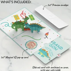 Lovepop Birthday|Dinosaurs Birthday Pop-Up Card and Sentiment Set for Grandson