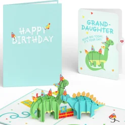 Lovepop Birthday|Dinosaurs Birthday Pop-Up Card and Sentiment Set for Granddaughter