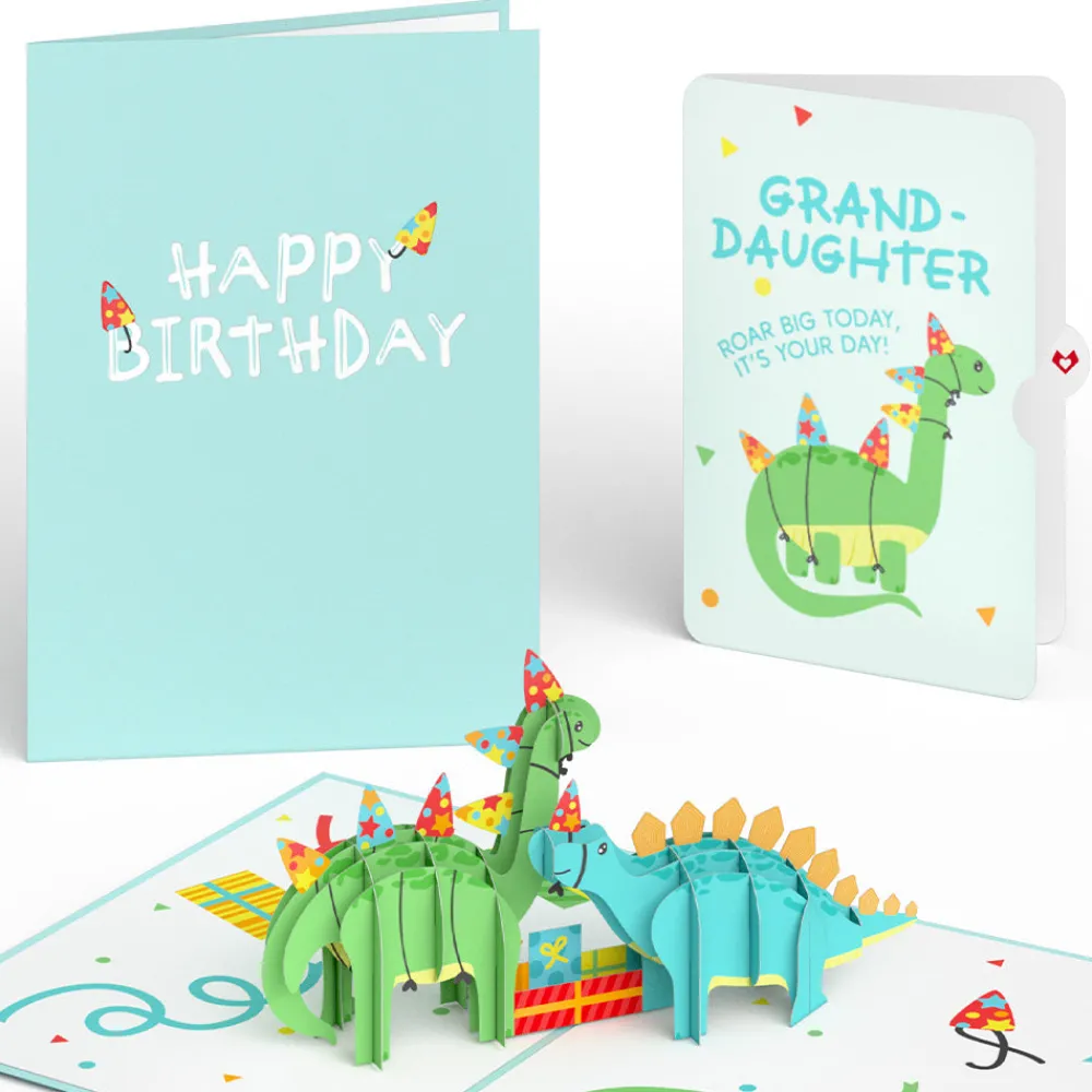 Lovepop Birthday|Dinosaurs Birthday Pop-Up Card and Sentiment Set for Granddaughter