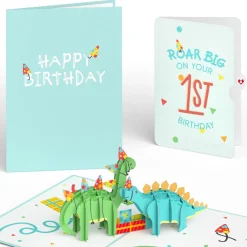 Lovepop Birthday|Dinosaurs 1st Birthday Pop-Up Card and Sentiment Set