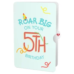 Lovepop Birthday|Dinosaurs 5th Birthday Pop-Up Card and Sentiment Set