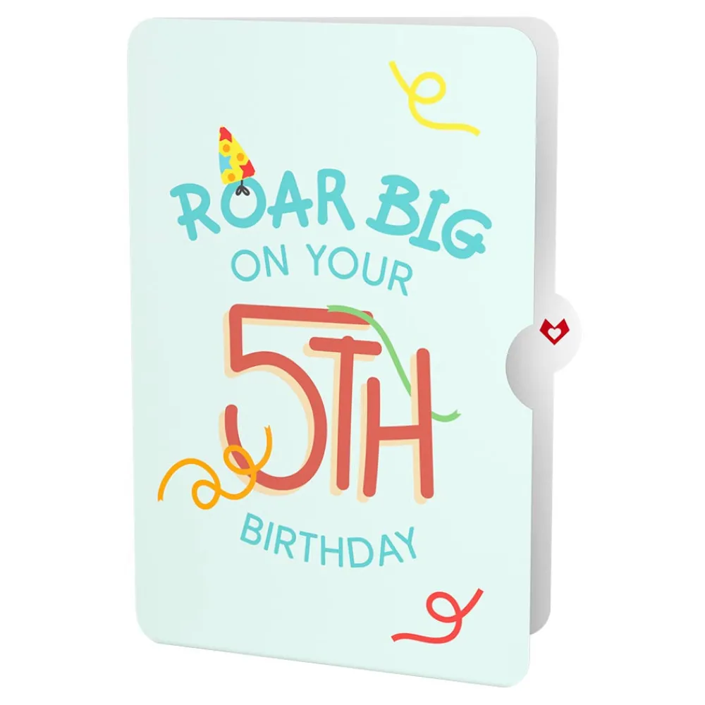 Lovepop Birthday|Dinosaurs 5th Birthday Pop-Up Card and Sentiment Set