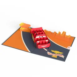 Lovepop Greeting Cards|Birthday|Disney and Pixar Cars Lightning McQueen Kachow! Birthday Pop-Up Card