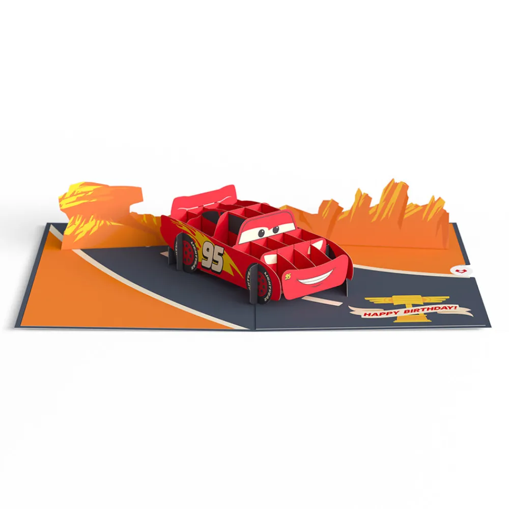 Lovepop Greeting Cards|Birthday|Disney and Pixar Cars Lightning McQueen Kachow! Birthday Pop-Up Card