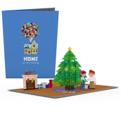 Lovepop Greeting Cards|Christmas 12/25|Disney and Pixar Up Home For The Holidays Pop-Up Card