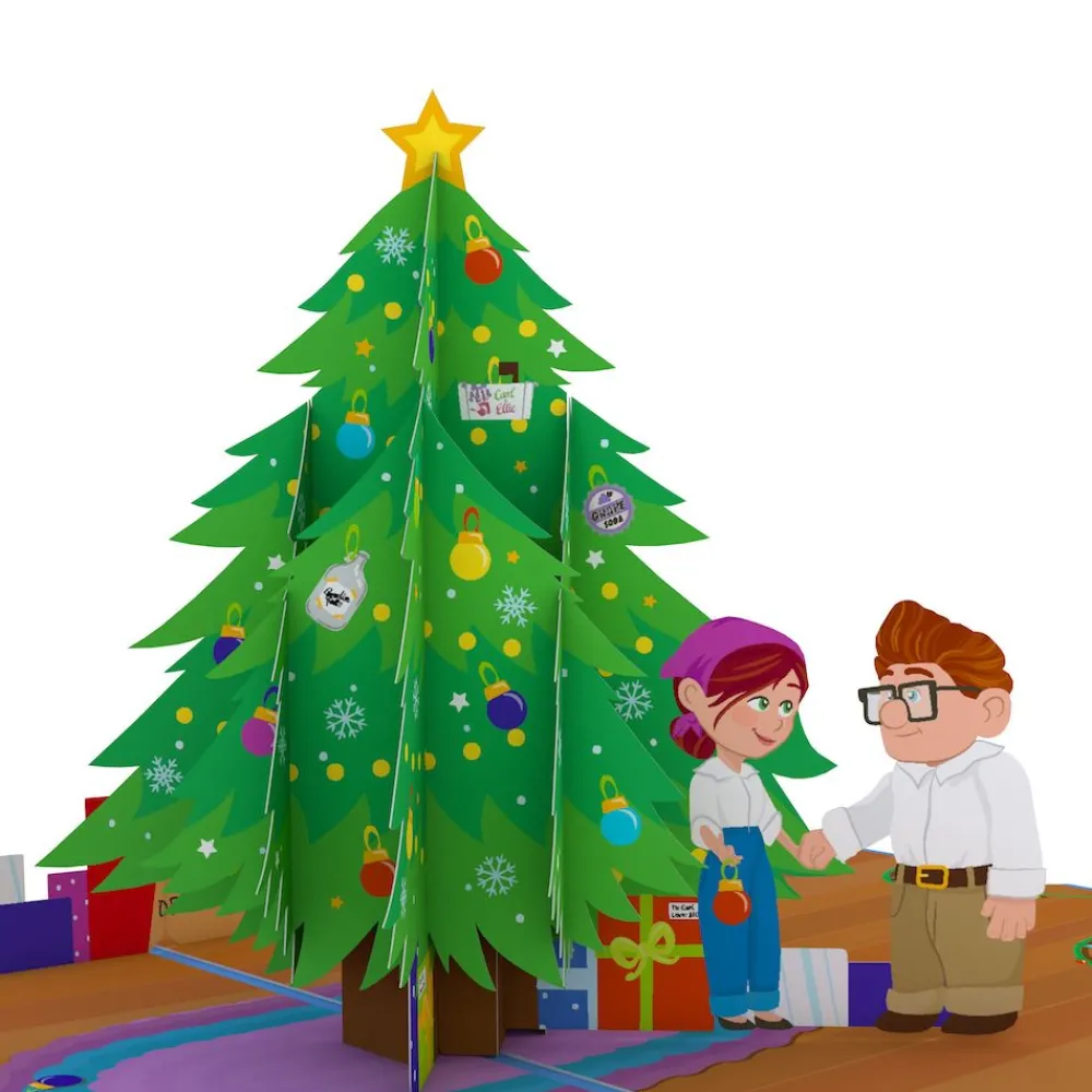 Lovepop Greeting Cards|Christmas 12/25|Disney and Pixar Up Home For The Holidays Pop-Up Card