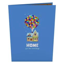 Lovepop Greeting Cards|Christmas 12/25|Disney and Pixar Up Home For The Holidays Pop-Up Card