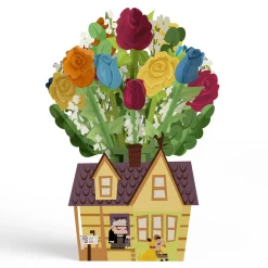 Lovepop Pop-Up Bouquets|Flower Buds|Disney and Pixar Up House Flower Buds Bouquet