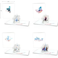 Lovepop Notecards|Christmas 12/25|Disney Frozen 2 Notecards (Assorted 4-Pack)