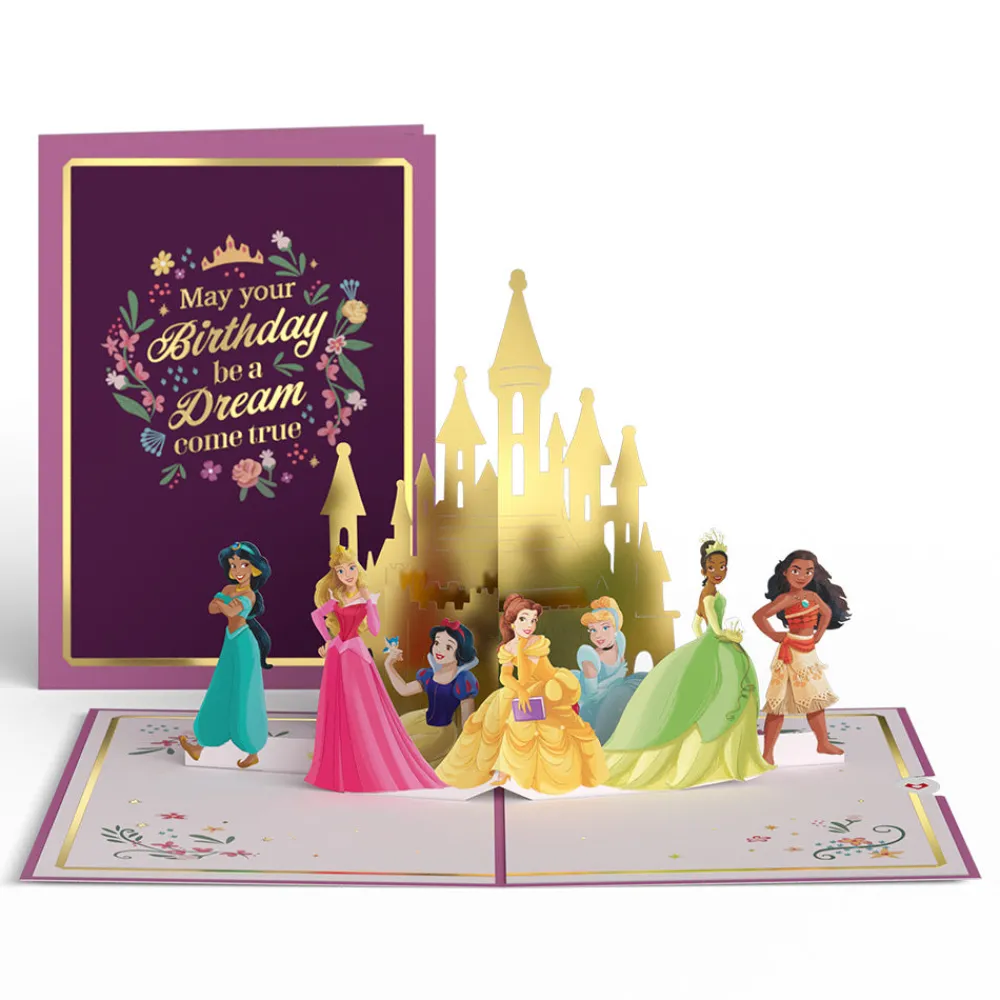 Lovepop Greeting Cards|Birthday|Disney Princess Birthday Dreams Come True Pop-Up Card