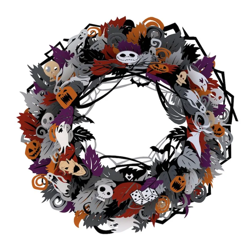 Lovepop Decor|Halloween 10/31|Disney Tim Burton's The Nightmare Before Christmas Halloween Wreath