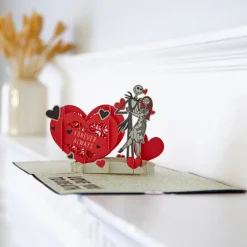 Lovepop Anniversary|Valentine'S Day 2/14|Disney Tim Burton's The Nightmare Before Christmas Love You to Death Pop-Up Card