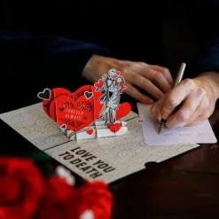 Lovepop Anniversary|Valentine'S Day 2/14|Disney Tim Burton's The Nightmare Before Christmas Love You to Death Pop-Up Card