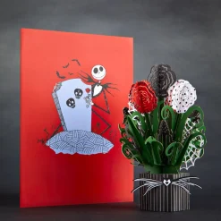 Lovepop Pop-Up Bouquets|Disney|Disney Tim Burton's The Nightmare Before Christmas Card with Mini Bouquet